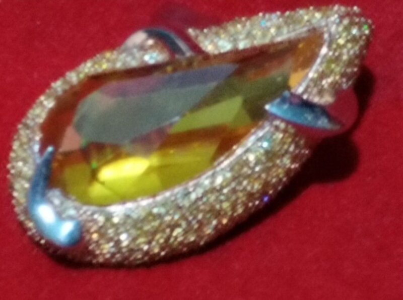 Inel de lux Fayed din argint cu citrin, 30,7gr.